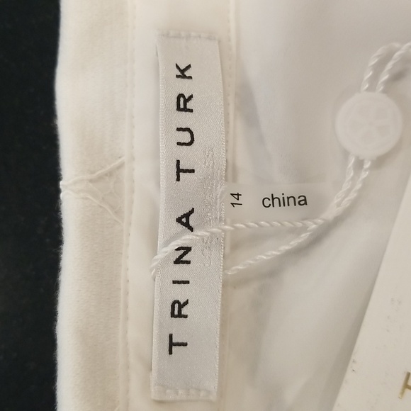 💕TRINA TURK💕 Overlook Dress ~ Sun Medallion Lace Whitewash 14 NWT - Picture 10 of 12